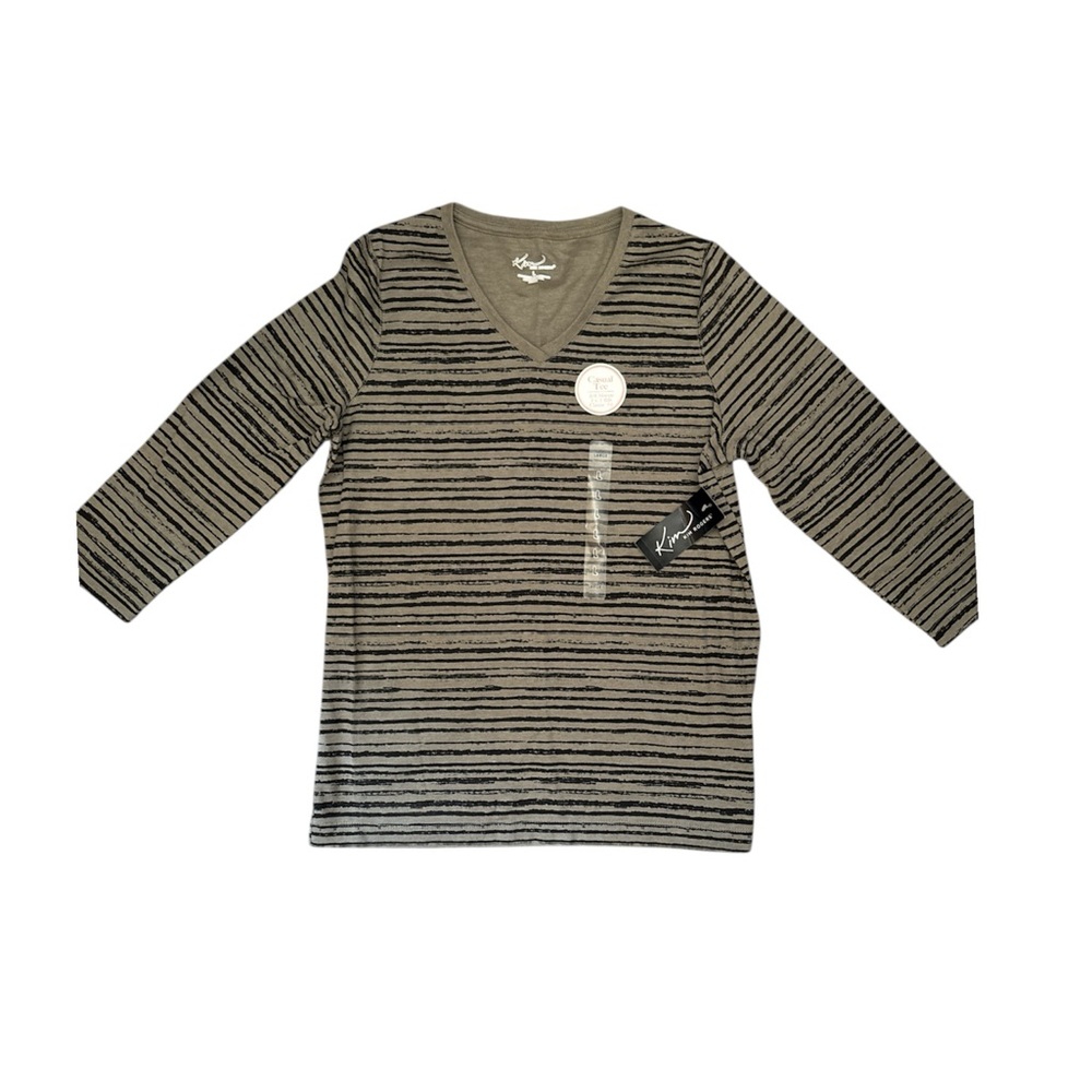 Kim by Kim rogers Long Sleeve Shirt - grey and Black